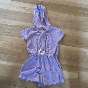 J.Crew crew cut purple Terry swim cover-up size 6